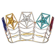 OES Crown – Rhodium Plating With Colorful Stars