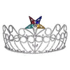 OES Crown – Rhodium Plating With One Colorful Star