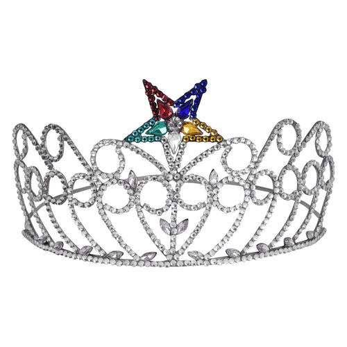OES Crown – Rhodium Plating With One Colorful Star – product view