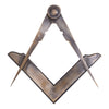 Master Mason Blue Lodge Working Tools Set – Square & Compass Pure Brass Antique Color