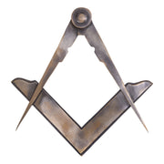 Master Mason Blue Lodge Working Tools Set – Square & Compass Pure Brass Antique Color