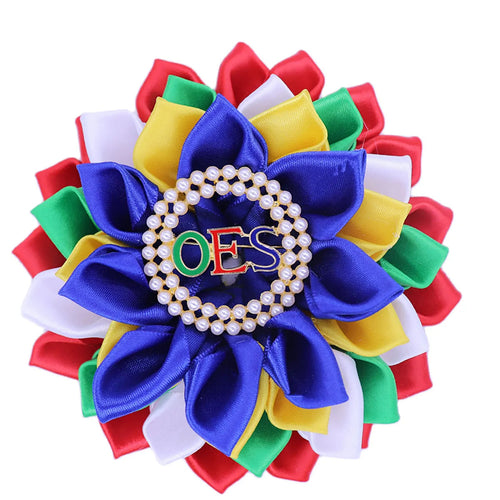 OES Bow Tie – Corsage Flower Design With Brooch – product view
