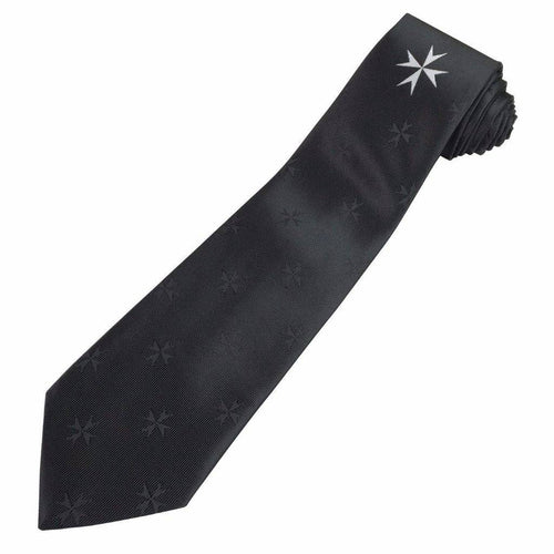 Order of Malta Necktie – Black – product view