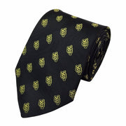 Masonic Necktie – Acacia Leaf Machine Embroidery