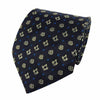 Master Mason Blue Lodge Necktie – Dark Blue Forget me Not with Square & Compass