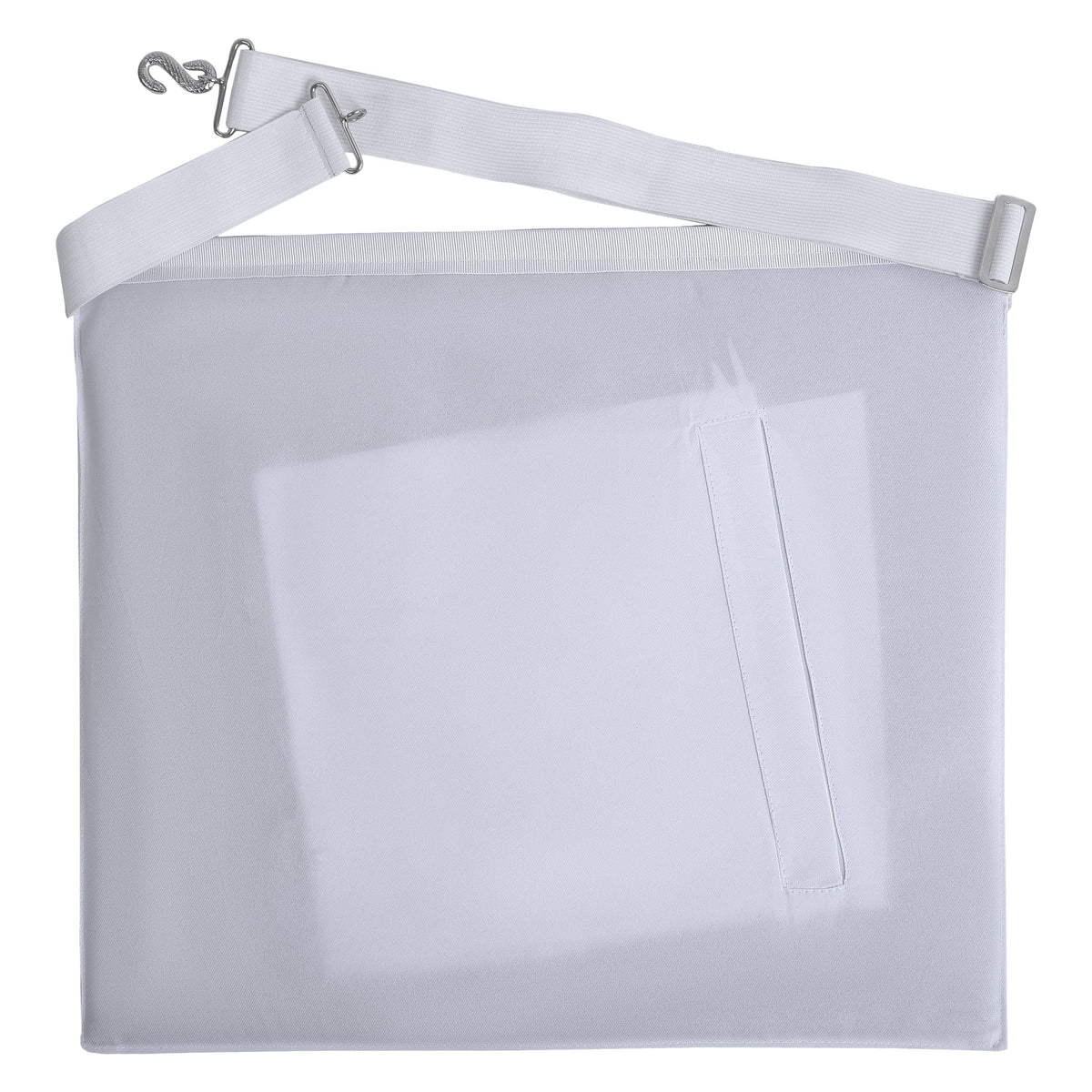 Entered Apprentice Blue Lodge Apron – White – detail view