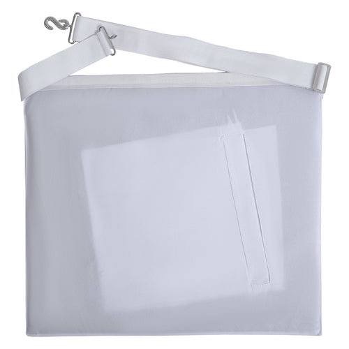 Entered Apprentice Blue Lodge Apron – White – detail view