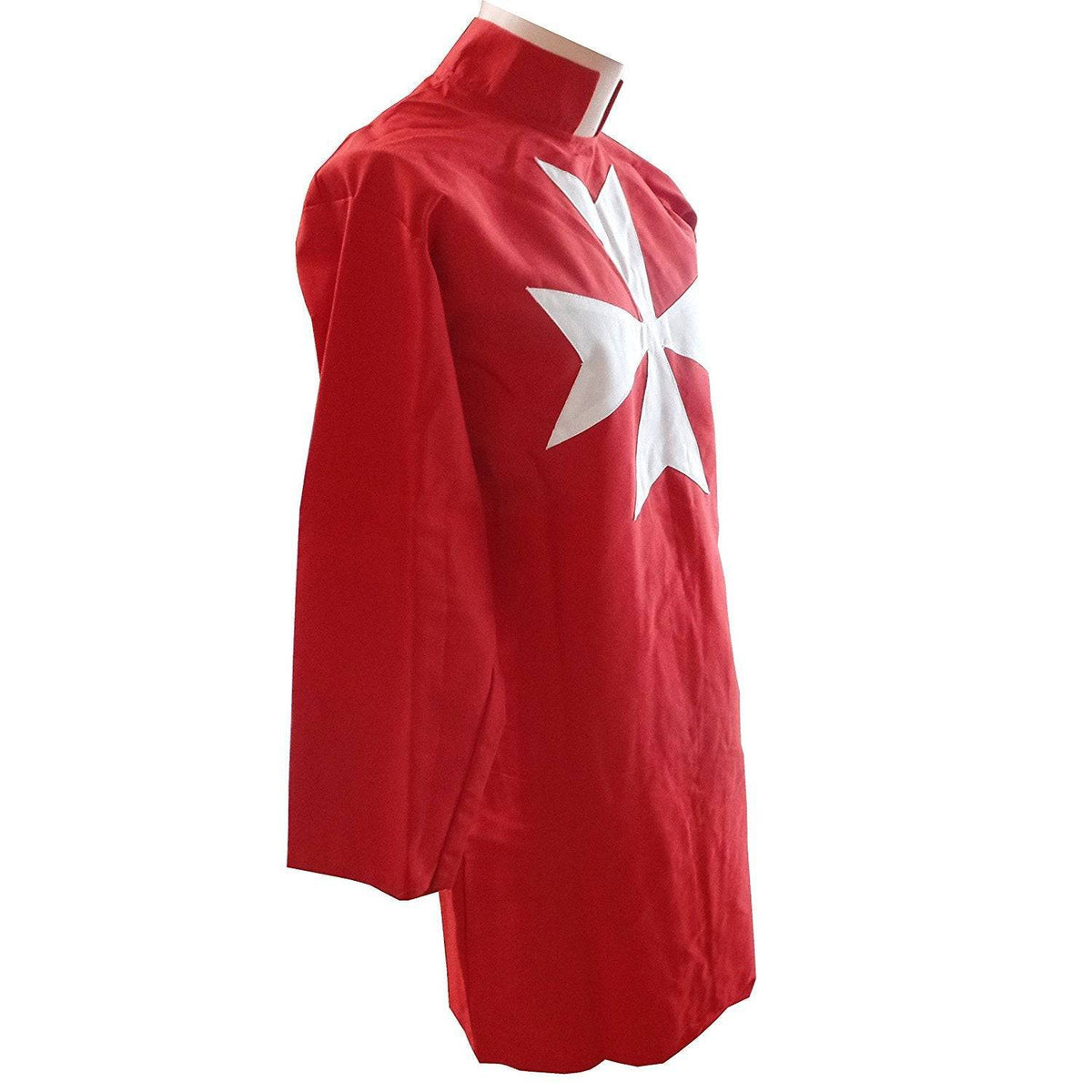 Order Of Malta Tunic – Red with (8 pointed) Maltese Cross – detail view