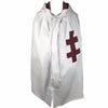 English Knights Templar Mantle – Cotton & Wool Fabric with Maroon Cross