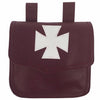 English Knights Templar Alms Bag – Brown Leather