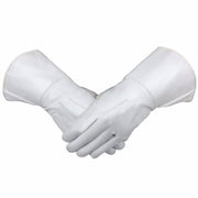Universal Gauntlet – White Piper Drummer Leather