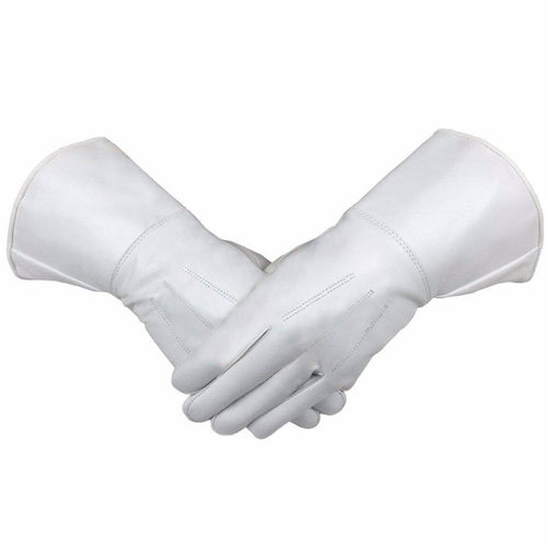 Universal Gauntlet – White Piper Drummer Leather – product view