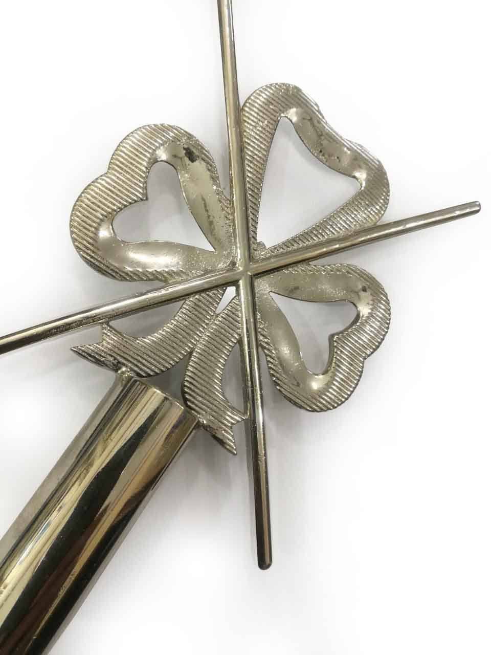 Master of Ceremonies Blue Lodge Rod Top – Silver or Gold – detail view