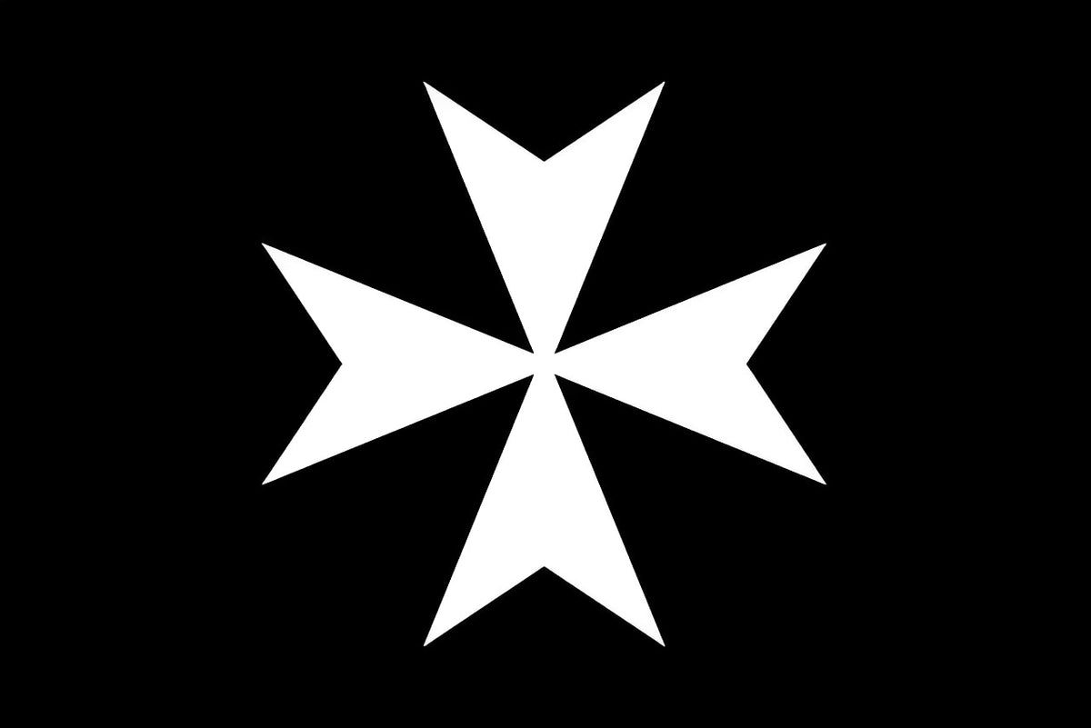 Order Of Malta Flag – Black – detail view
