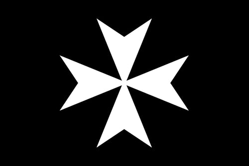 Order Of Malta Flag – Black – detail view
