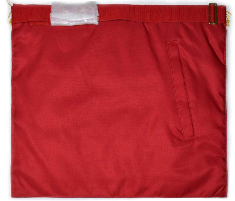 Master Mason Craft Scottish Regulation Apron – Red Moire – detail view