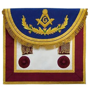 Master Mason Craft Scottish Regulation Apron – Blue & Brown