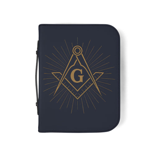Master Mason Blue Lodge Bible Cover – Square & Compass G Various Sizes – detail view