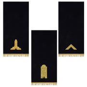 Officers Blue Lodge Pedestal Cover – Hand Embroidery Dark Blue Velvet