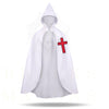 English Knights Templar Mantle – White With Red Cross Various Sizes