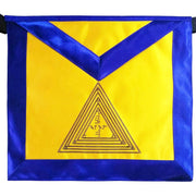 12th Degree Scottish Rite Apron – Yellow with Blue Borders