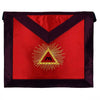 13th Degree Scottish Rite Apron – Red & Black with Gold Embroidery