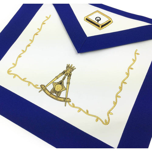 Riaz Impex Masonic Aprons 14th Degree Scottish Rite Apron – Blue Machine Embroidery