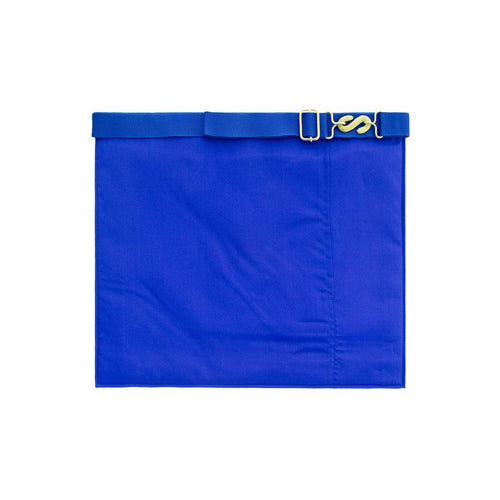 Riaz Impex Masonic Aprons 14th Degree Scottish Rite Apron – White Silk & Blue Moire Hand Embroidery