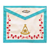 14th Degree Scottish Rite Apron – White & Sky Blue Borders