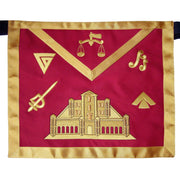16th Degree Scottish Rite Apron – Red with Gold Borders