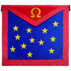 19th Degree Scottish Rite Apron – Golden Stars & Omega Sign