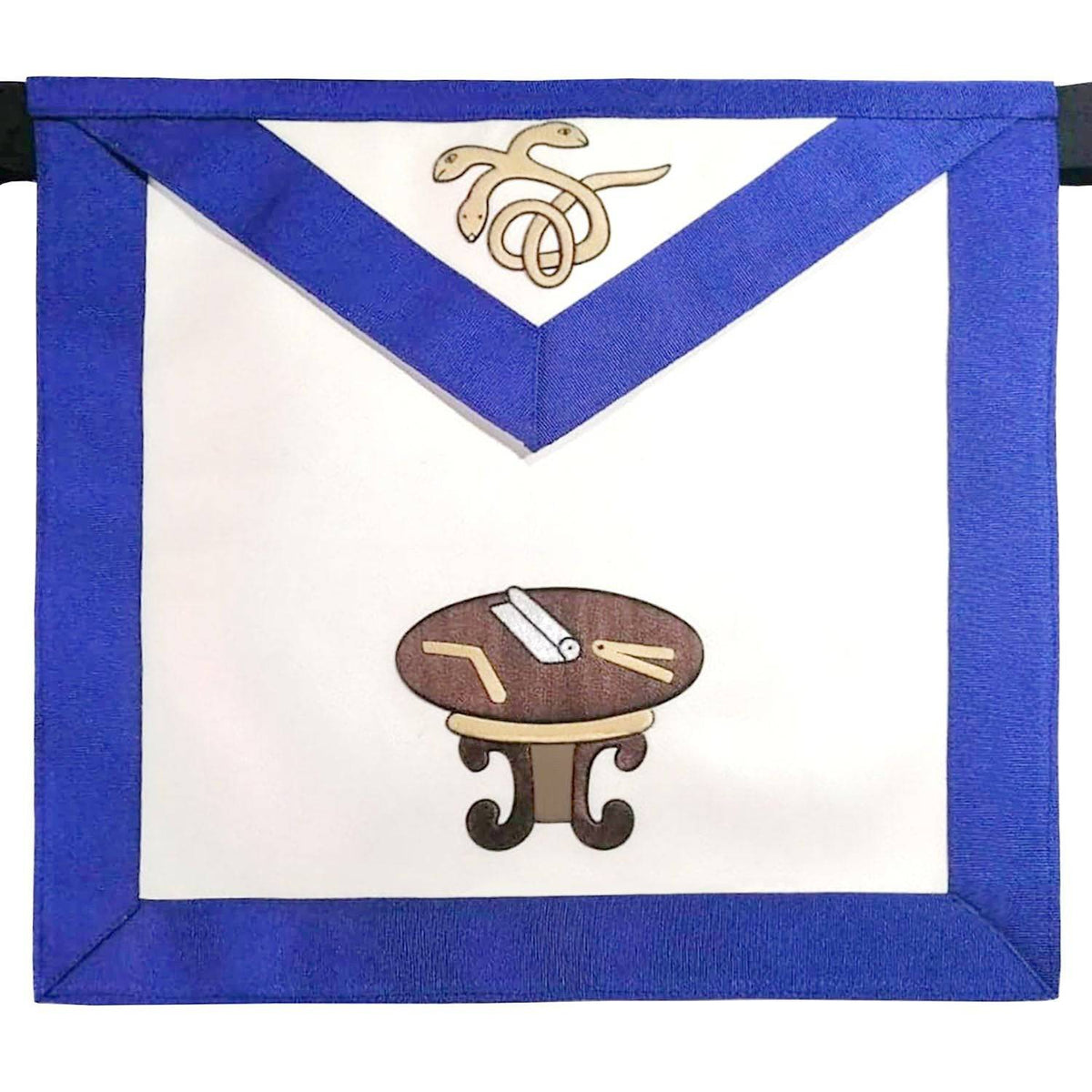 Riaz Impex Masonic Aprons 22nd Degree Scottish Rite Apron – White & Blue Knight Royal Axe