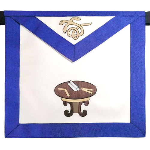Riaz Impex Masonic Aprons 22nd Degree Scottish Rite Apron – White & Blue Knight Royal Axe