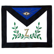 4th Degree Scottish Rite Apron – Black Moire Hand Embroidery