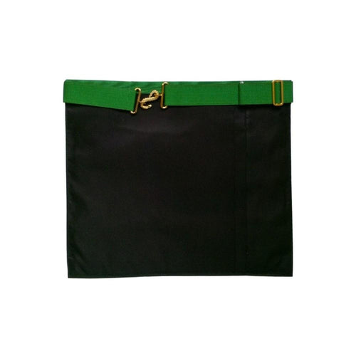 Riaz Impex Masonic Aprons 5th Degree Scottish Rite Apron – White with Green Moire