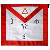 6th Degree Scottish Rite Apron – White with Red Borders
