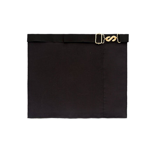 Riaz Impex Masonic Aprons 9th Degree Scottish Rite Apron – Black & White Machine Embroidery