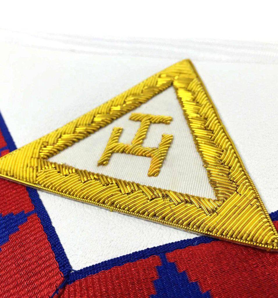 Riaz Impex Masonic Aprons Companion English Royal Arch Apron – Red & Blue