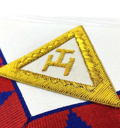 Riaz Impex Masonic Aprons Companion English Royal Arch Apron – Red & Blue