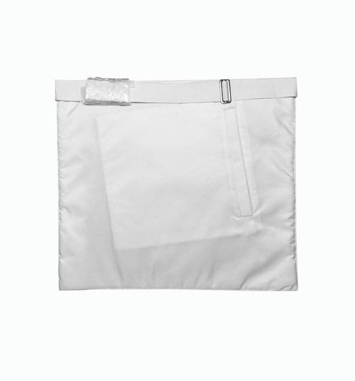 Riaz Impex Masonic Aprons Entered Apprentice Blue Lodge Apron – All White Moire
