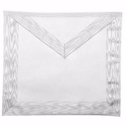 Entered Apprentice Blue Lodge Apron – All White Moire