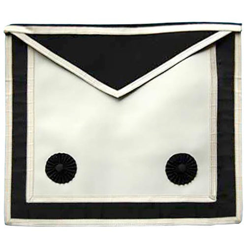 Riaz Impex Masonic Aprons Fellowcraft Malta Regulation Apron – White & Black