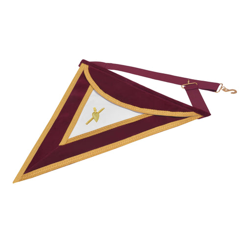 Riaz Impex Masonic Aprons Grand Council Royal & Select Masters Apron – Maroon