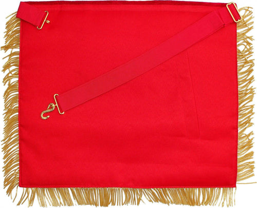 Riaz Impex Masonic Aprons Grand High Priest Royal Arch Chapter Apron – Red Velvet