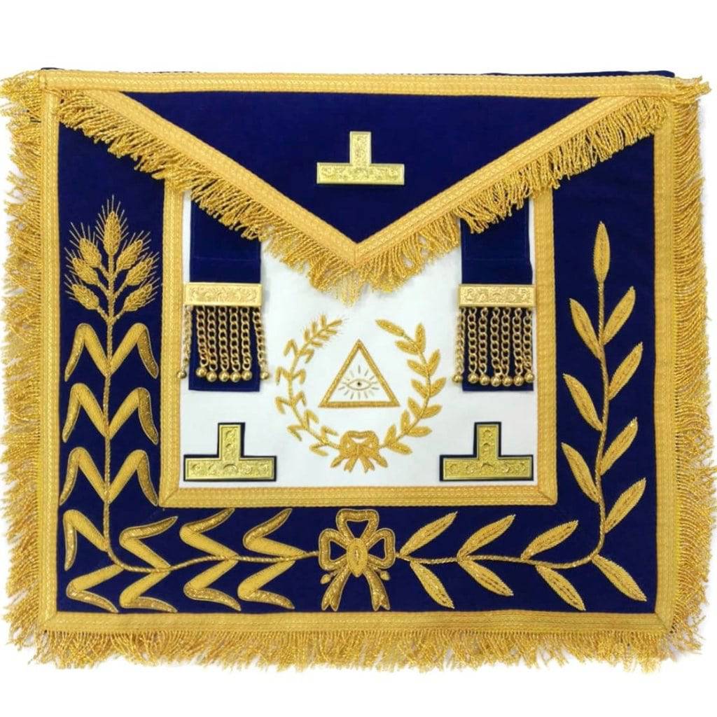 Riaz Impex Masonic Aprons Grand Master Craft Apron – Royal Blue