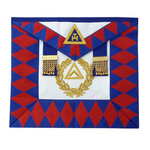 Riaz Impex Masonic Aprons Grand Officers English Royal Arch Apron – Red & Blue