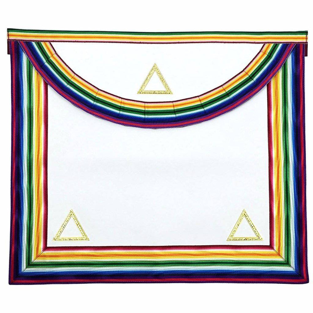 Riaz Impex Masonic Aprons Grand Officers Royal Ark Mariner Apron – Gold & Multi colour