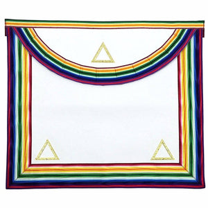 Riaz Impex Masonic Aprons Grand Officers Royal Ark Mariner Apron – Gold & Multi colour