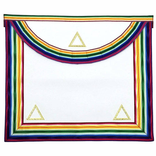 Riaz Impex Masonic Aprons Grand Officers Royal Ark Mariner Apron – Gold & Multi colour