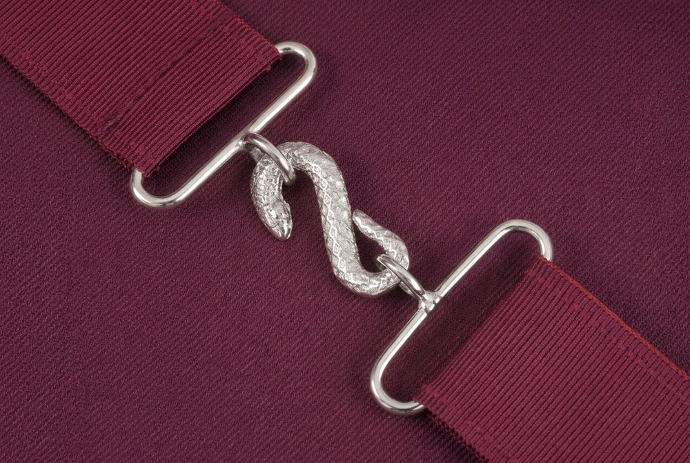 Riaz Impex Masonic Aprons Grand Sentinel Royal & Select Masters Officer Apron – Maroon Velvet Bullion Hand Embroidery